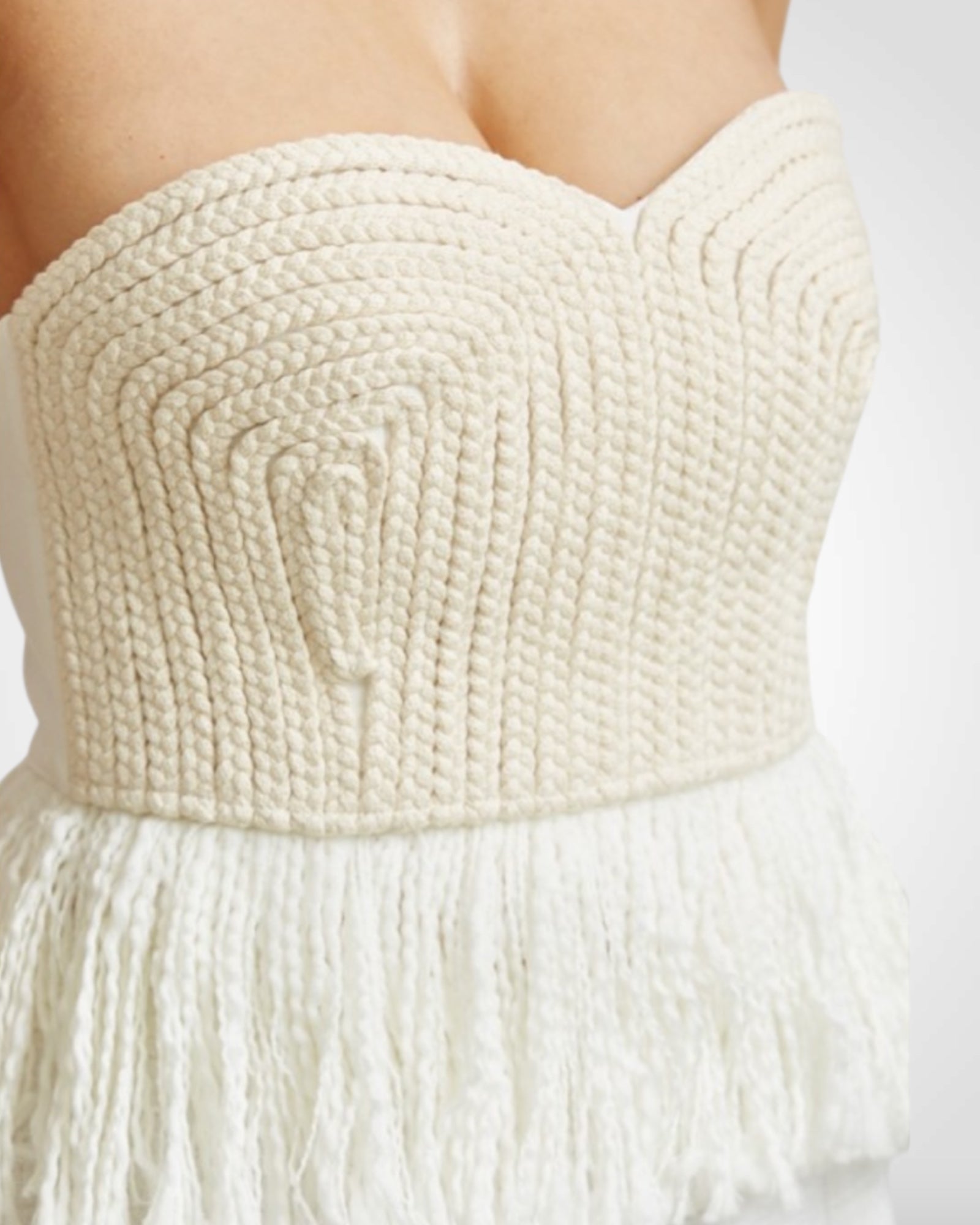 Strap Crochet Fringes Top