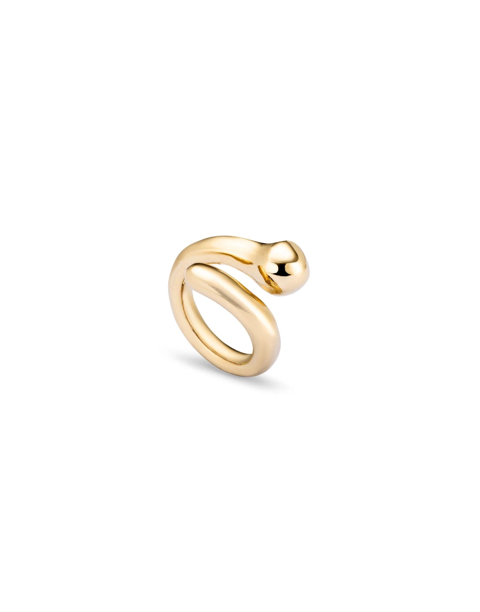 UNO D 50- 18K gold-plated ring