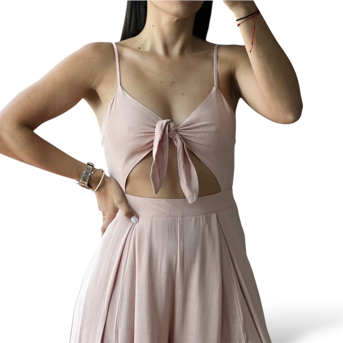 Front Tie Jumpsuit