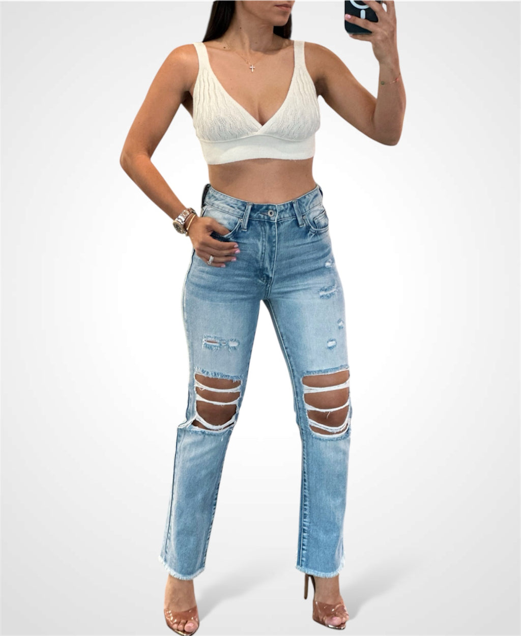 Camille Knitted Bra Top