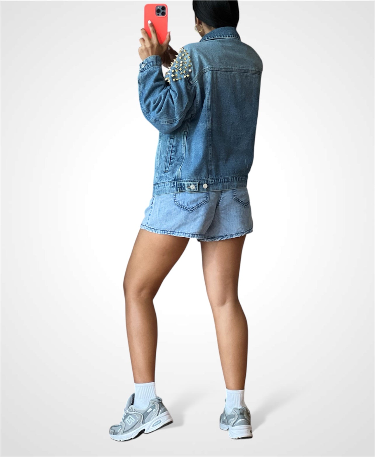 Spike Studded Denim Jacket