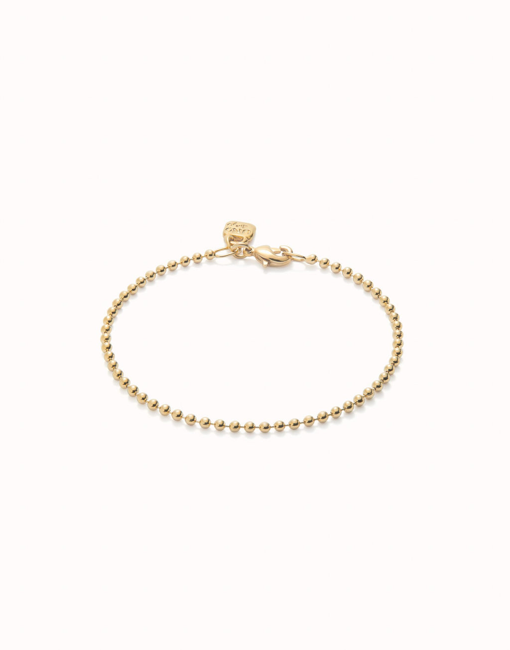 Uno de 50 18K gold-plated beads bracelet