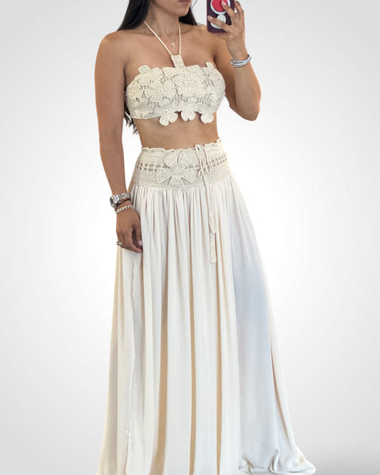 Cream Crochet Set