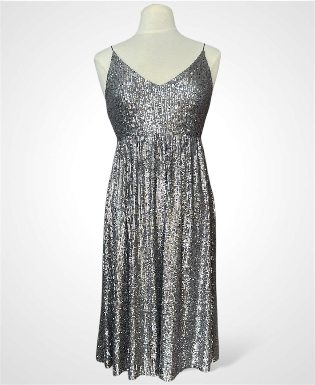 Sequin Silver Dress
