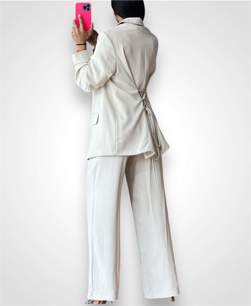 Cream Oversized Blazer