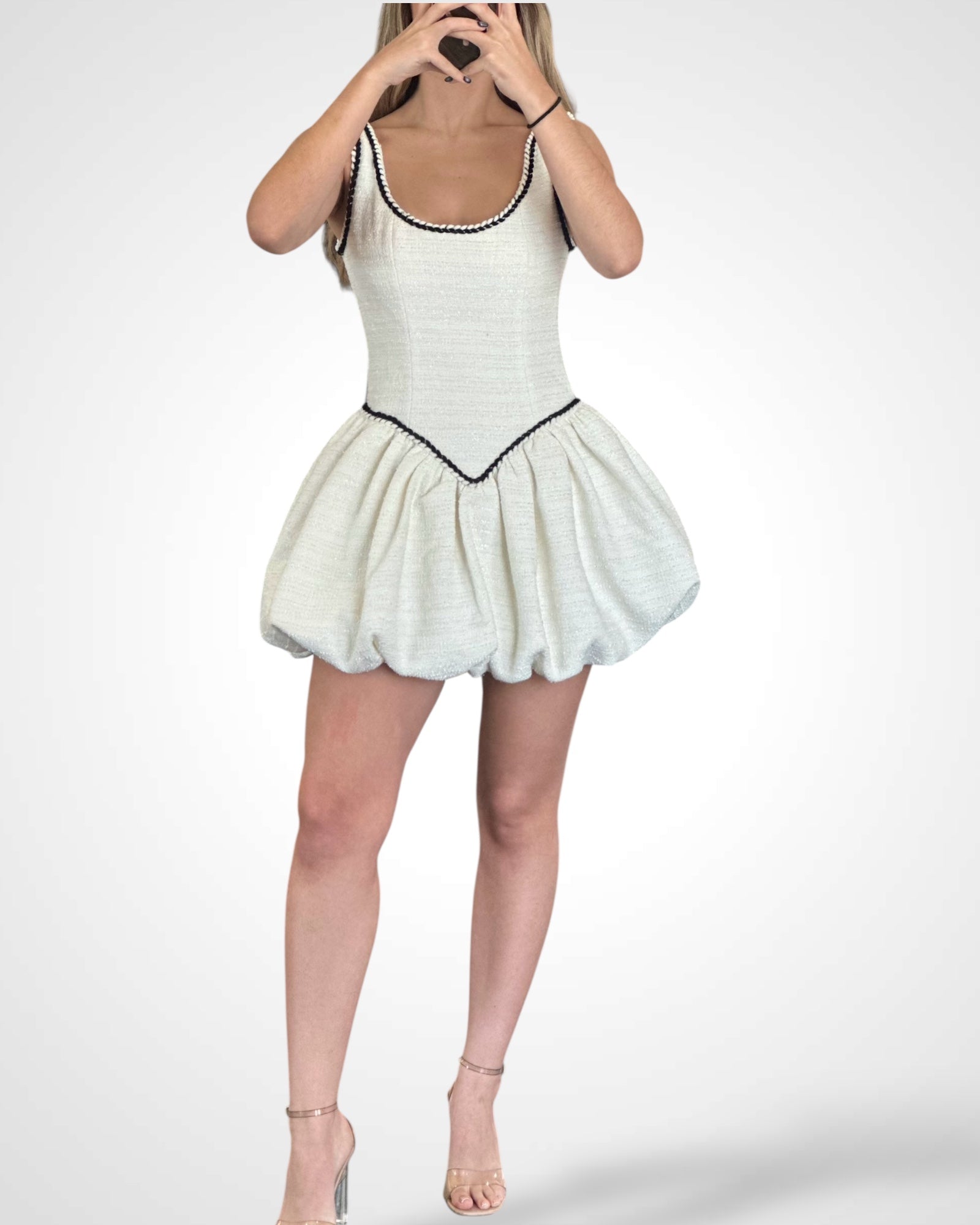 Boucle Tweed Bubble Dress