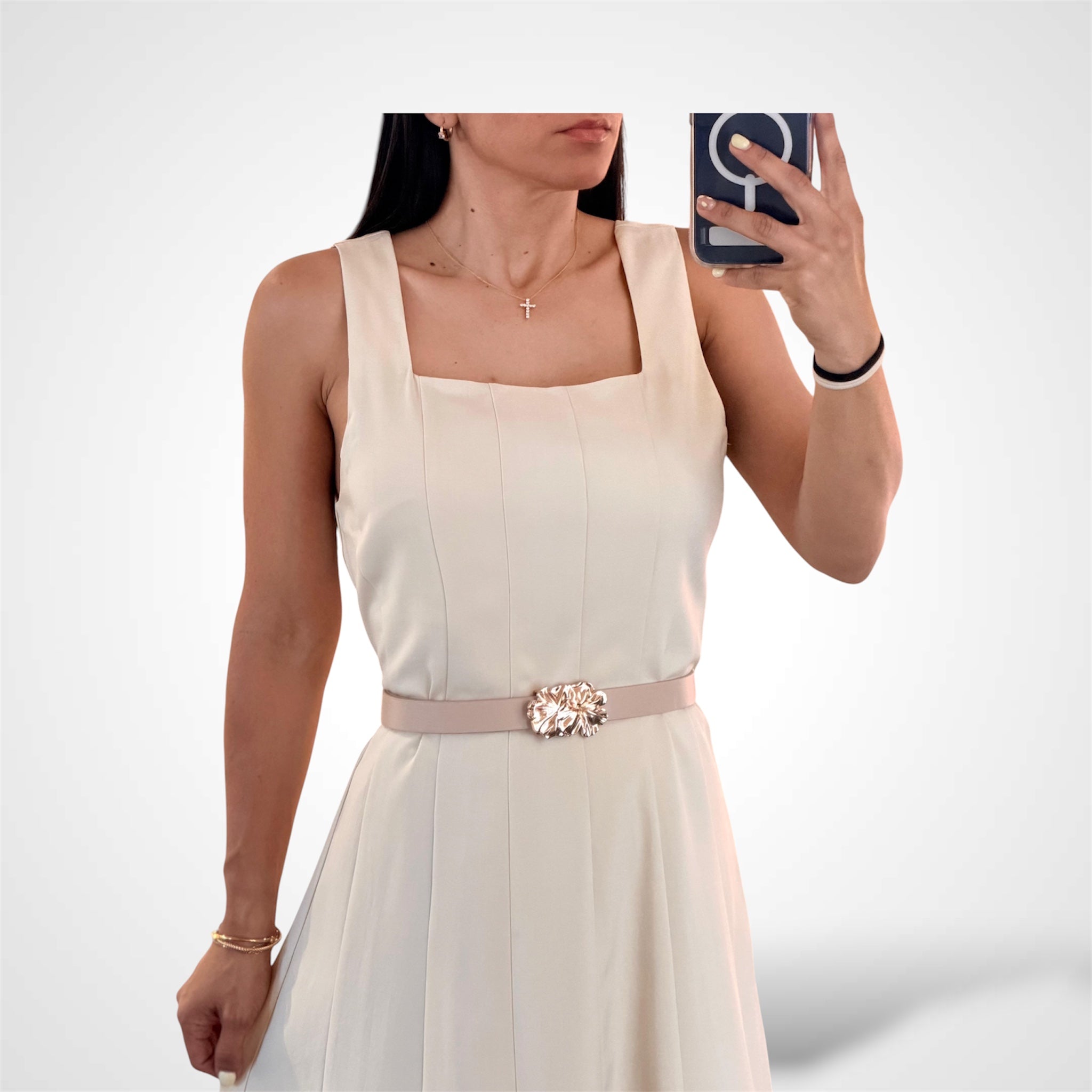 Beige Maxi Dress-2