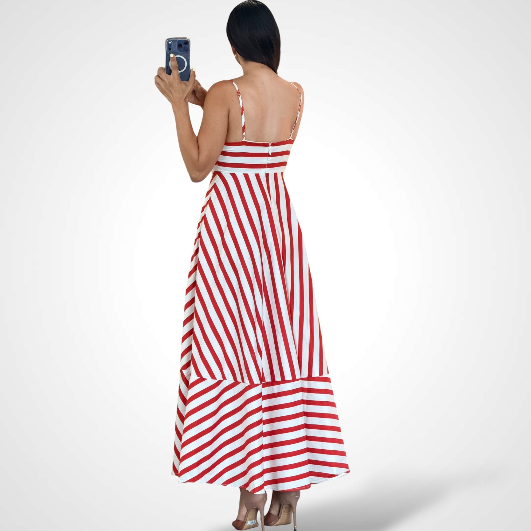 Printed Ankle Dress•-3