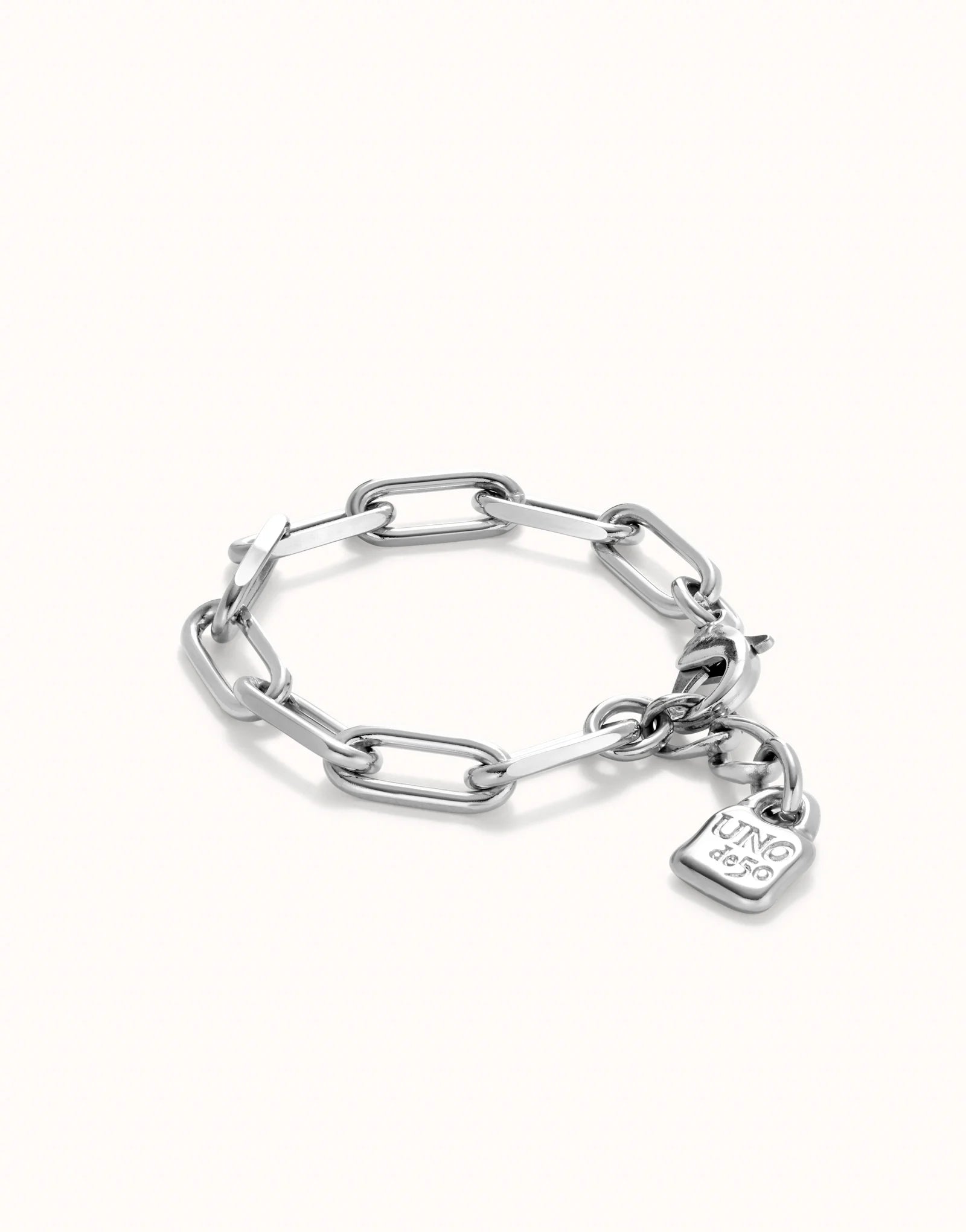 Uno de 50 Sterling silver-plated bracelet with links•