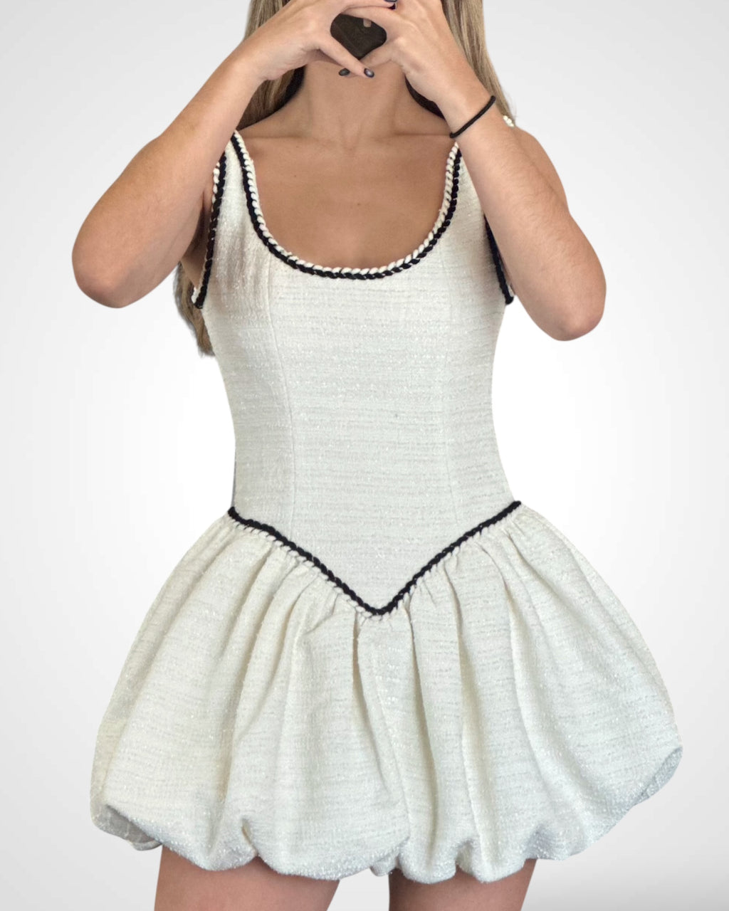 Boucle Tweed Bubble Dress