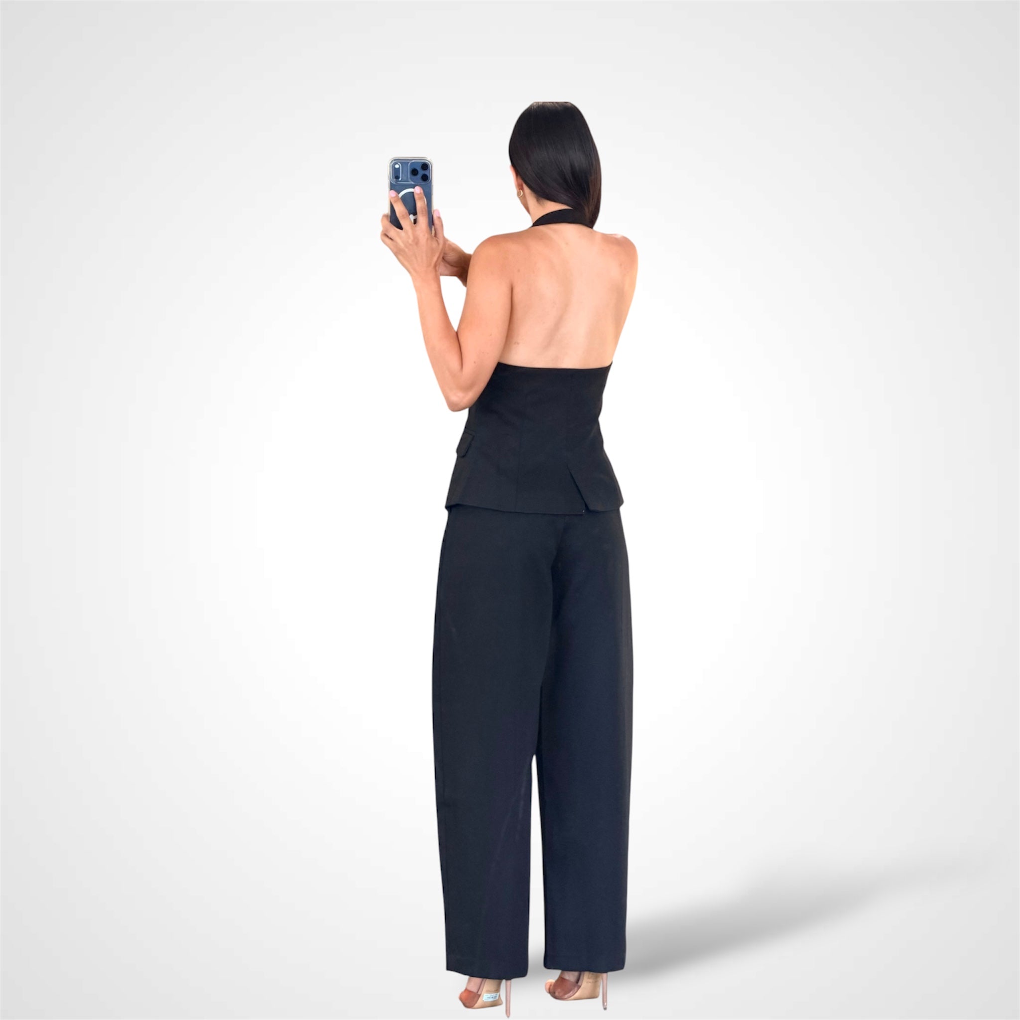 Halter Neck Top And Trouser Set-4