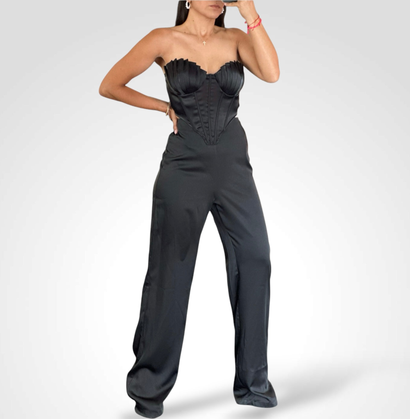 LONG PANTS BLACK SET•-1