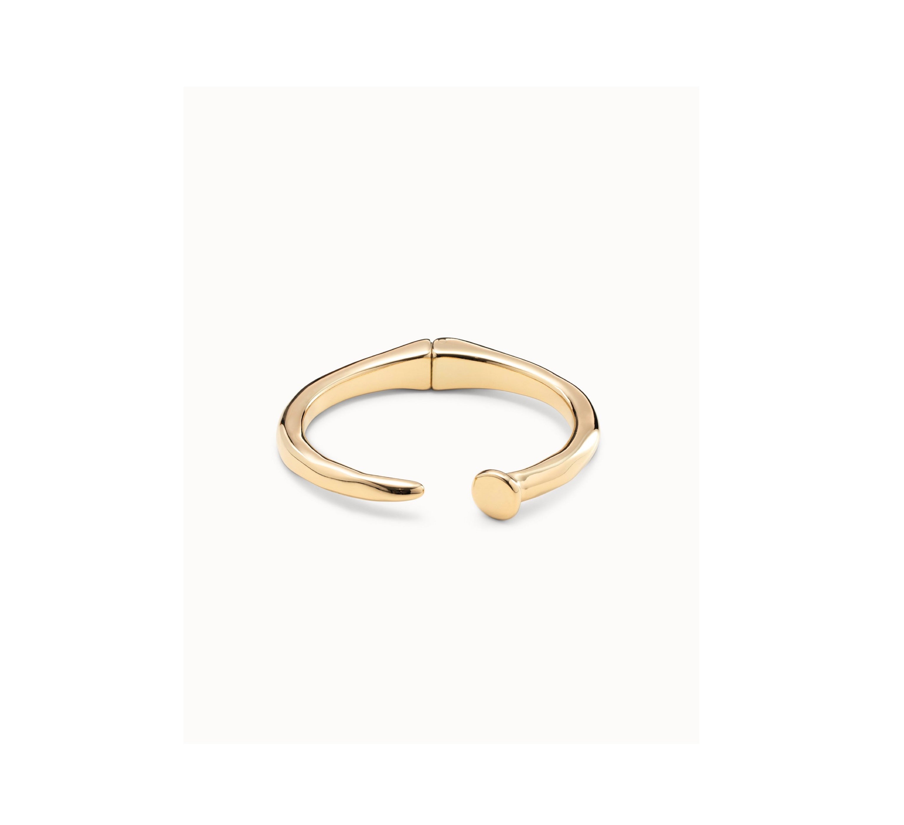 UNO D 50-18K gold-plated rigid bracelet•-1