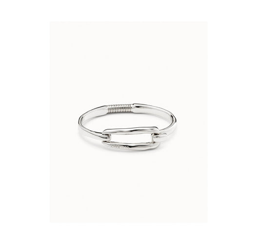 UNO D 50-Sterling silver-plated bracelet