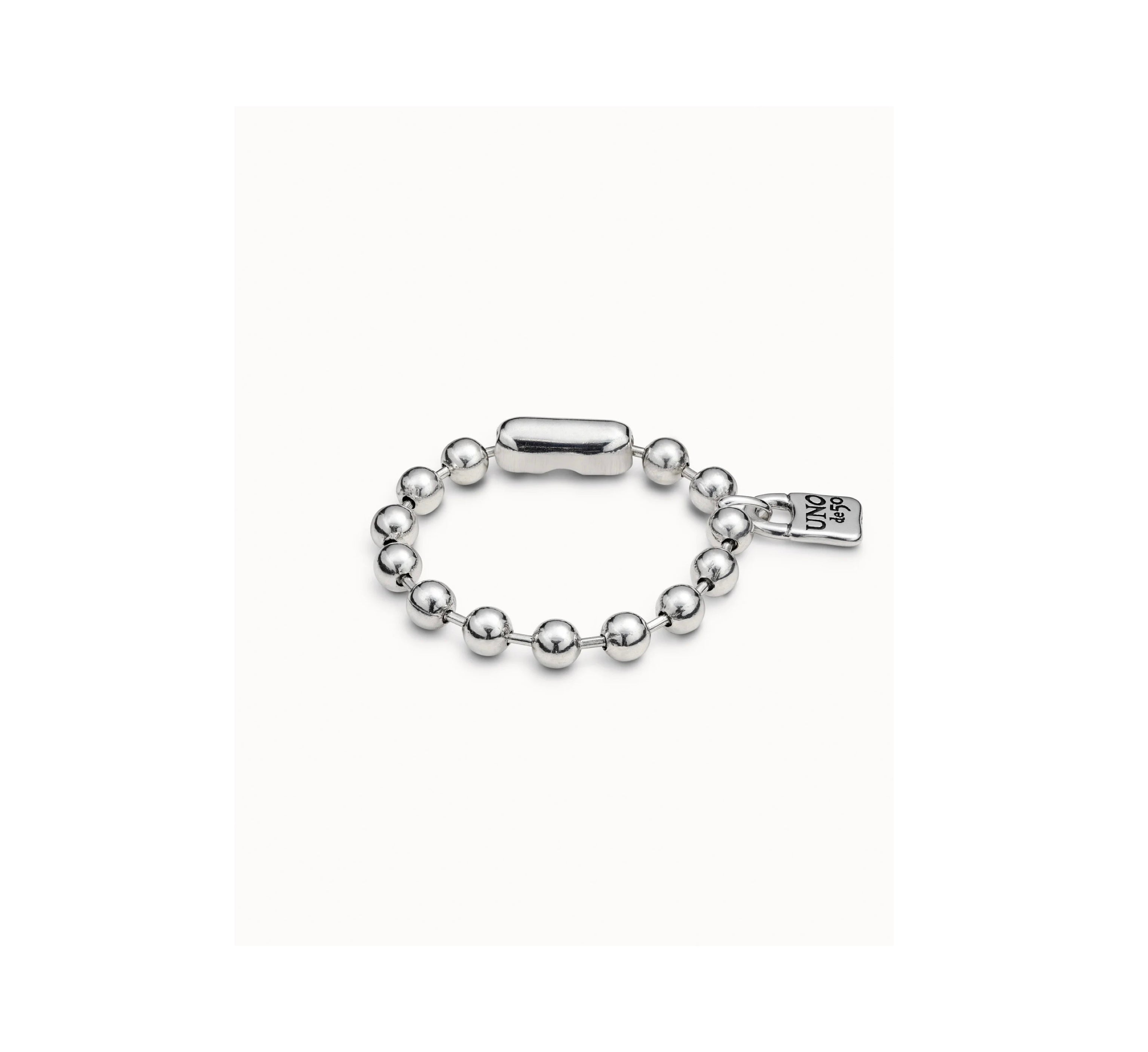 UNO D 50-Sterling silver-plated bracelet•-1