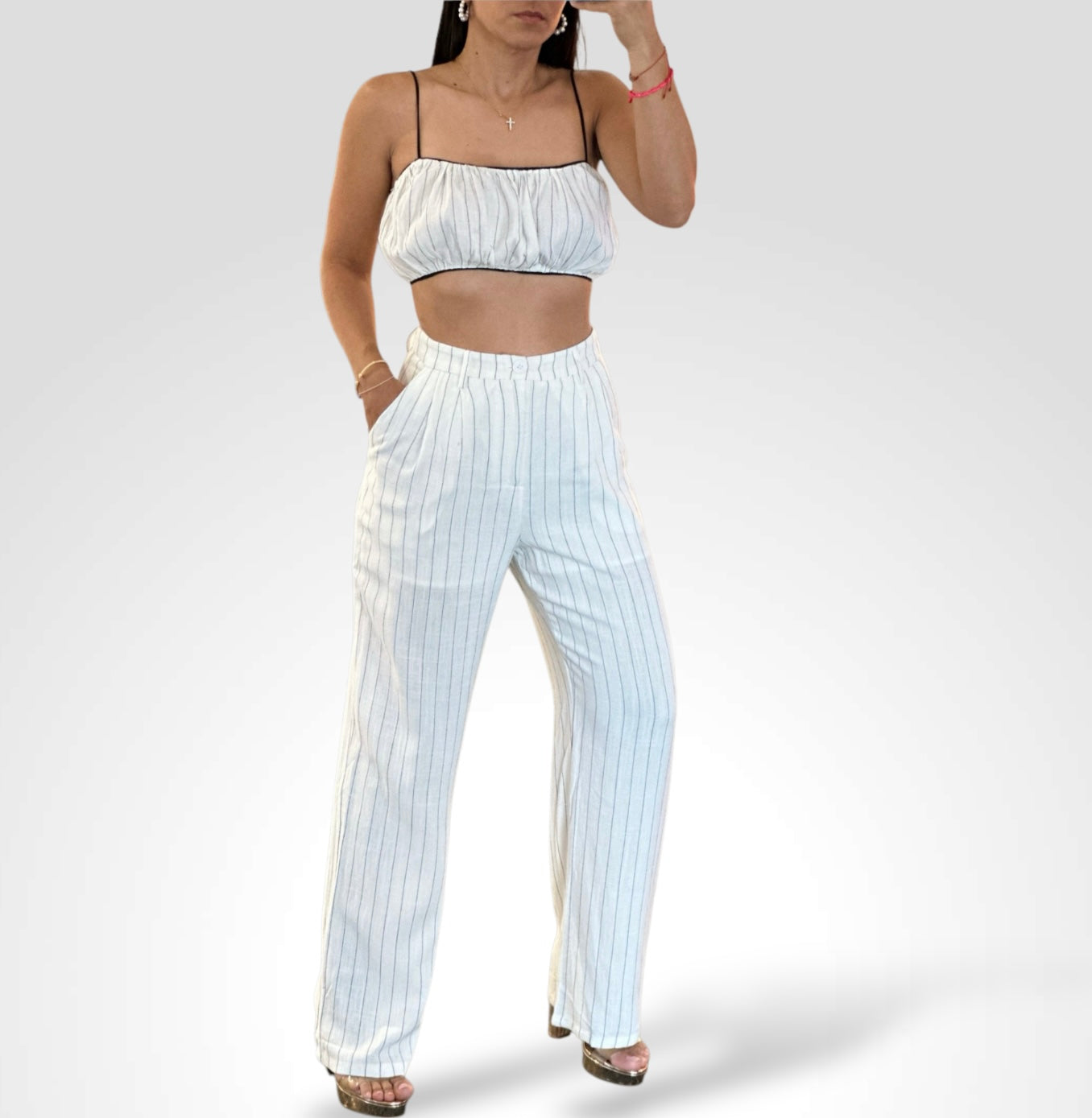 Striped Rayon Set•-1
