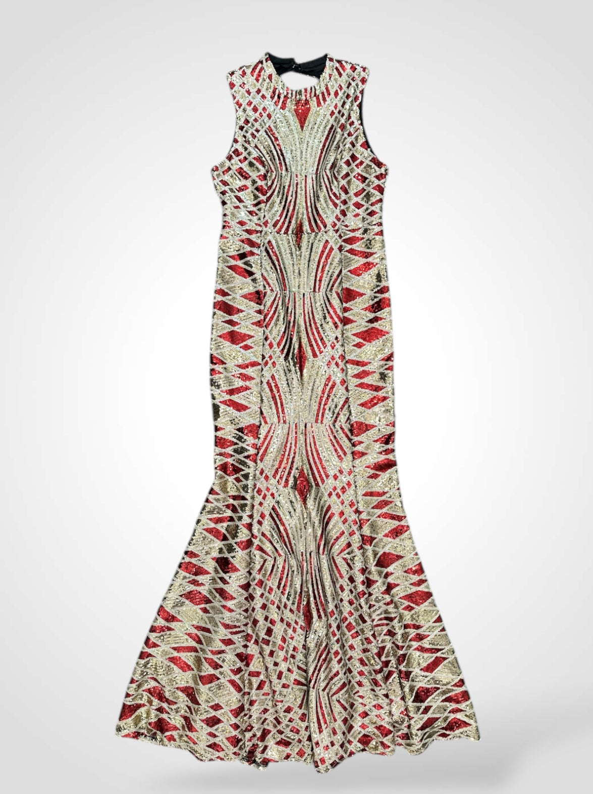 Goldred Sequinn Dress