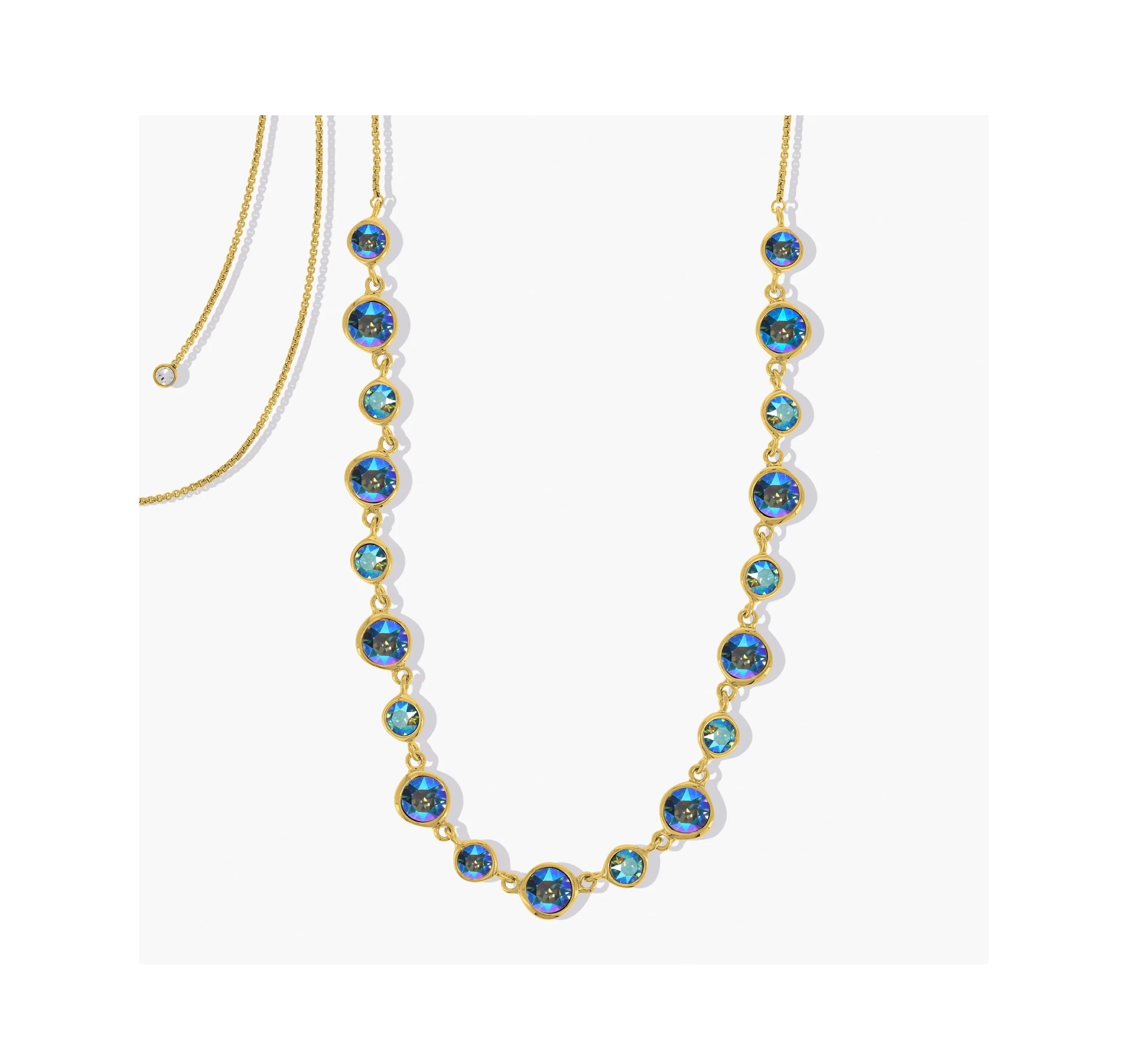 FC-MONROE NECKLACE GOLD ERINITE SHIMMER