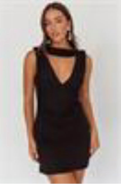 BLACK SHORT DRESS