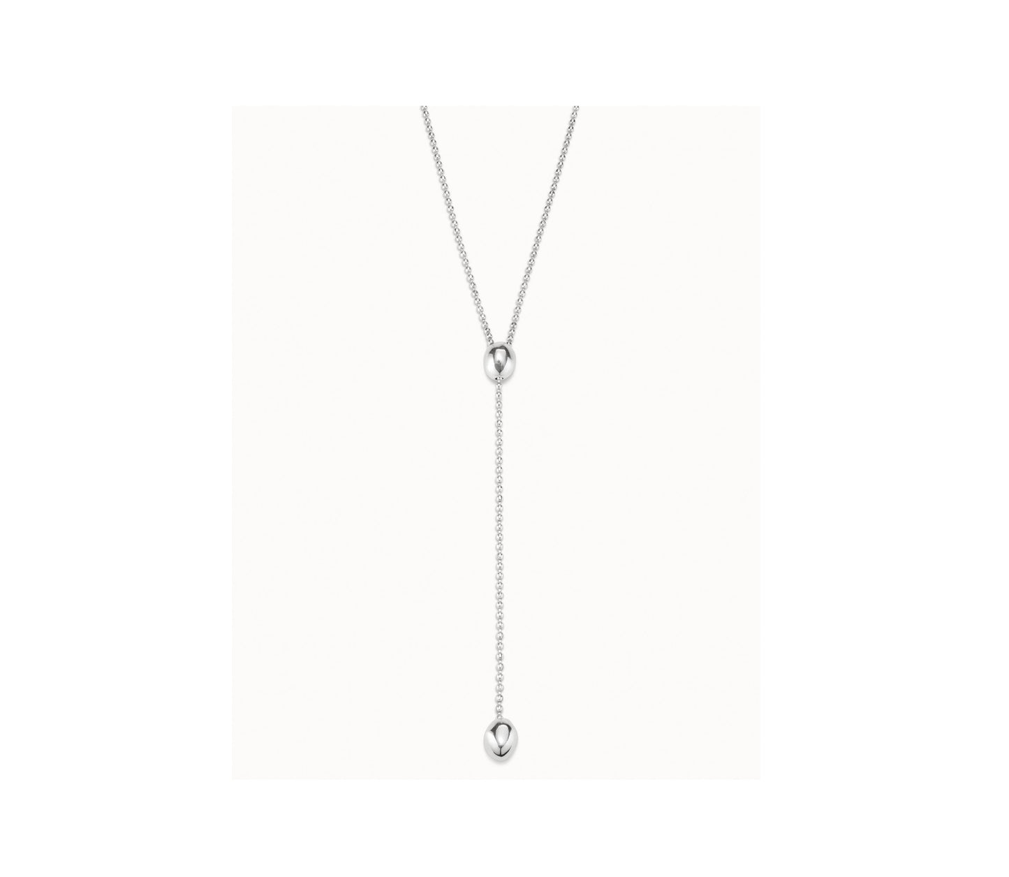 UNO D 50-Sterling silver-plated long necklace