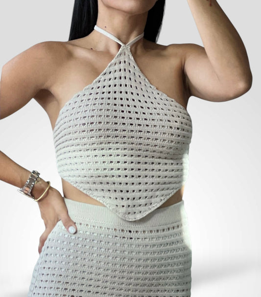Crochet Halter Set