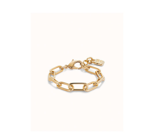 UNO D 50-18K gold-plated bracelet with links