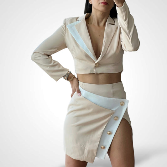Assymetric Nude Set