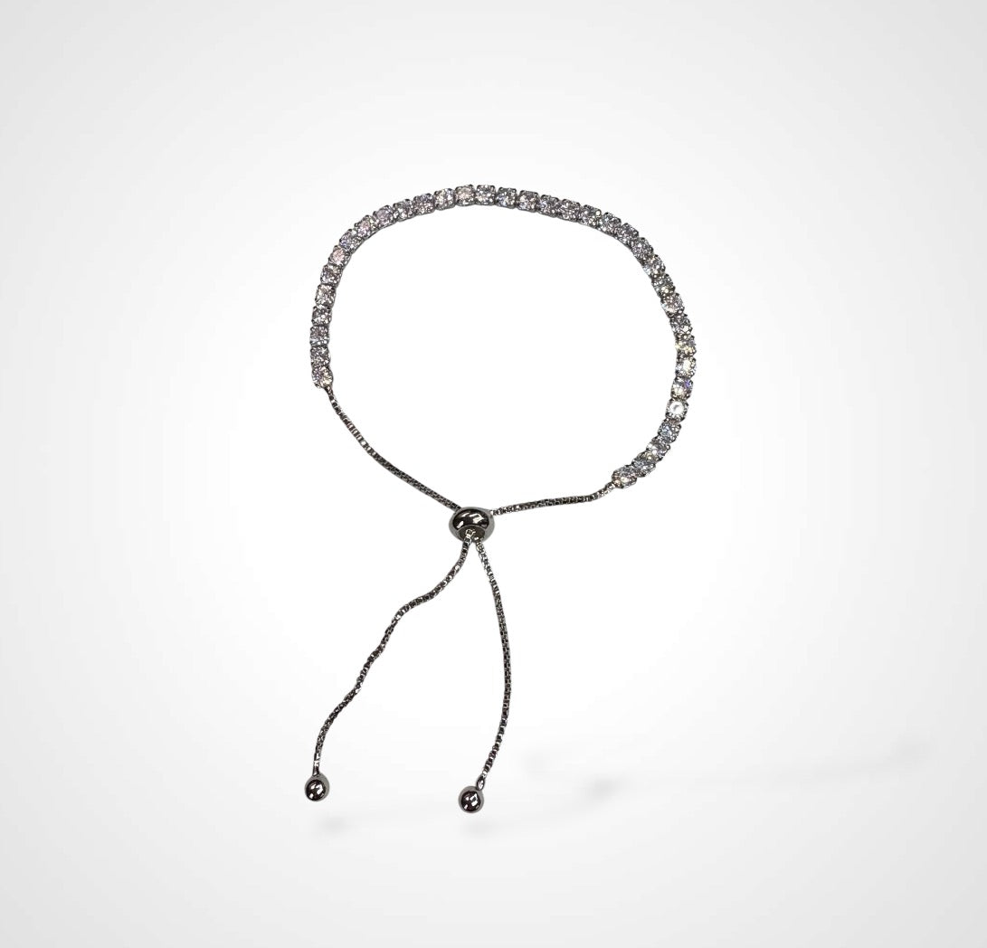 ARIA'S BRILLIANT SILVER ADJUSTABLE BRACELET24