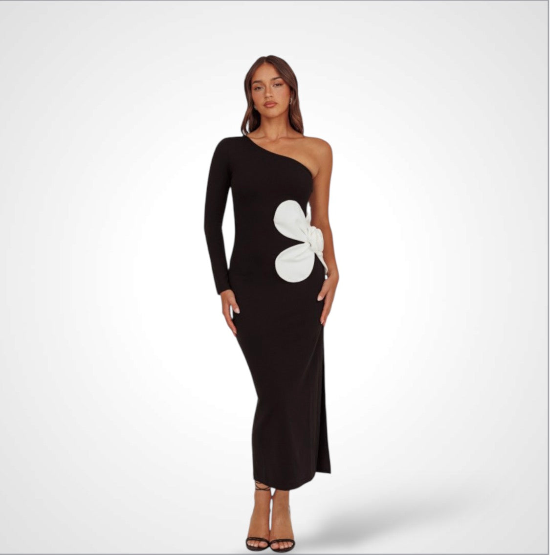 OFF SHOULDER FLORAL MAXI DRESS