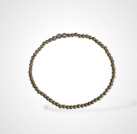 ARIA'S GOLD BRACELET W BRILLIANT BALLS DETAILS25