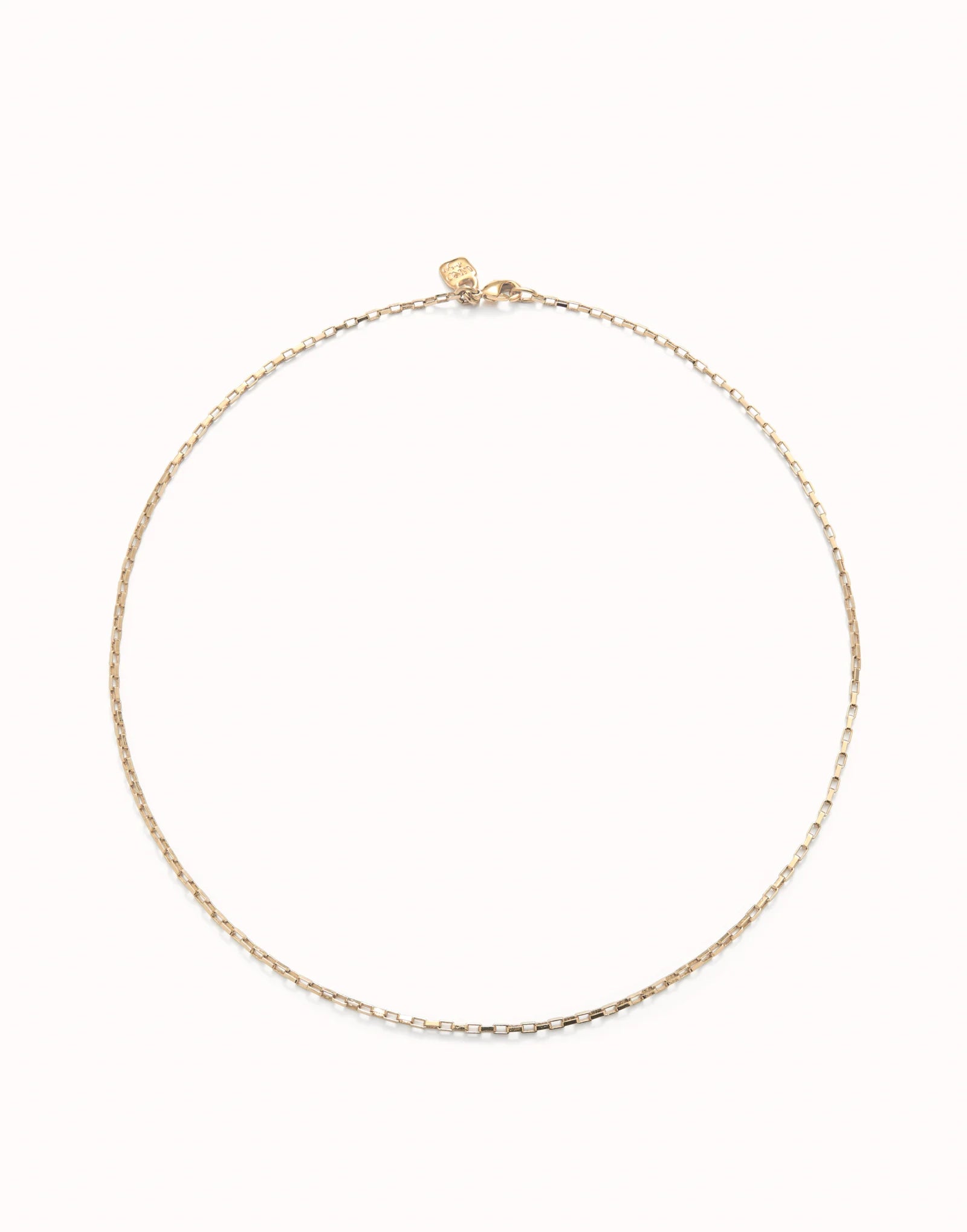 Uno de 50 Short 18K gold-plated link chain•-1