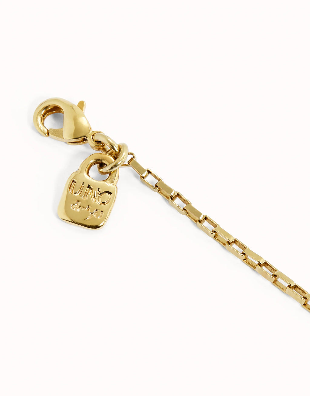 Uno de 50 Short 18K gold-plated link chain