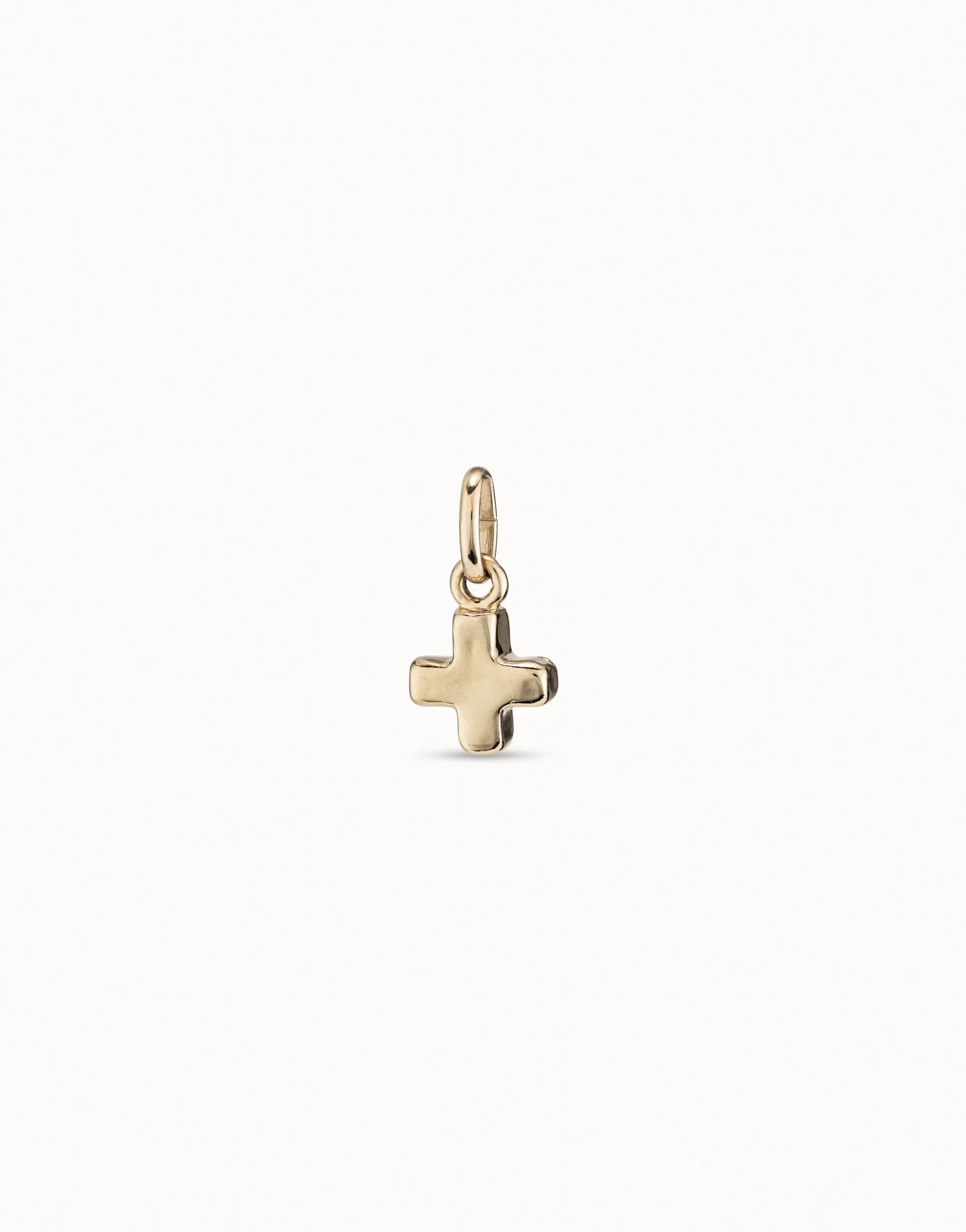 Uno de 50 Gold-plated cross charm•-1