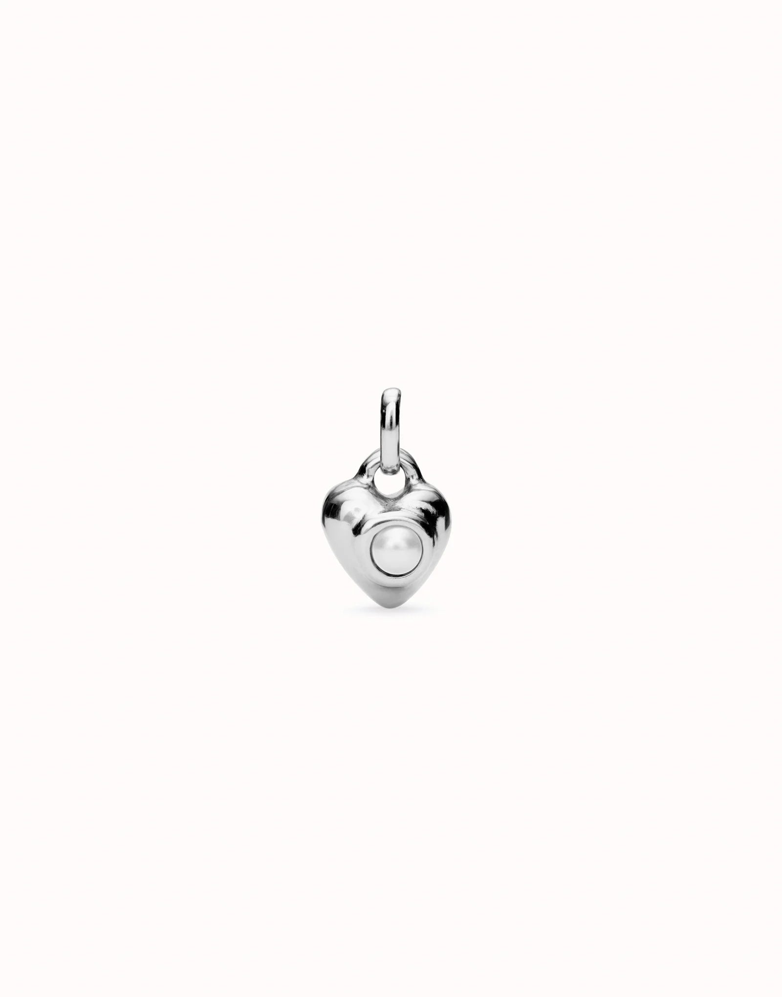 Uno de 50 Sterling silver-plated charm with pearl•-1