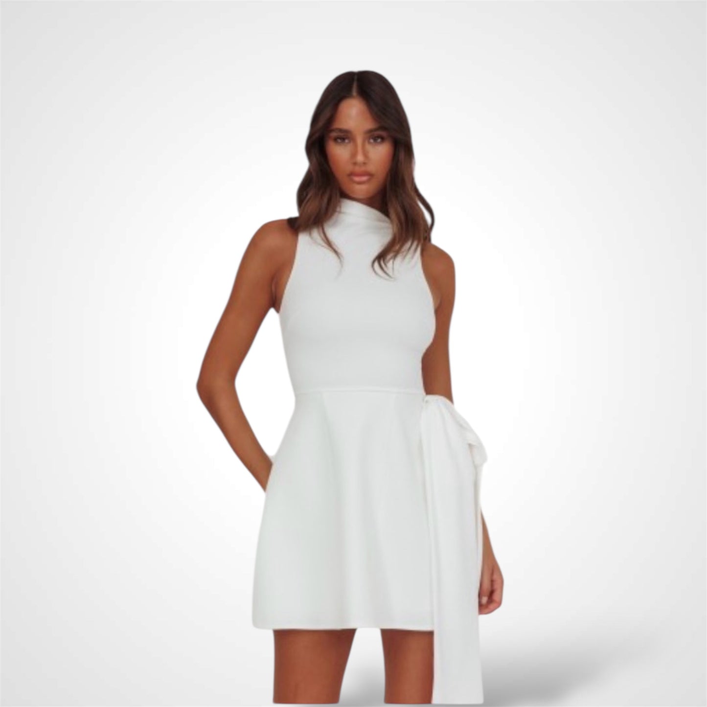 Boat Bodice Mini Dress