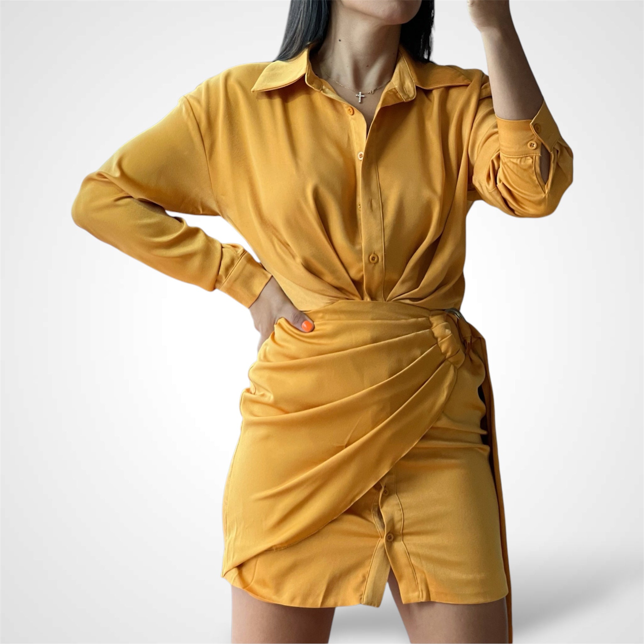 Honey O’ring Collar Dress•