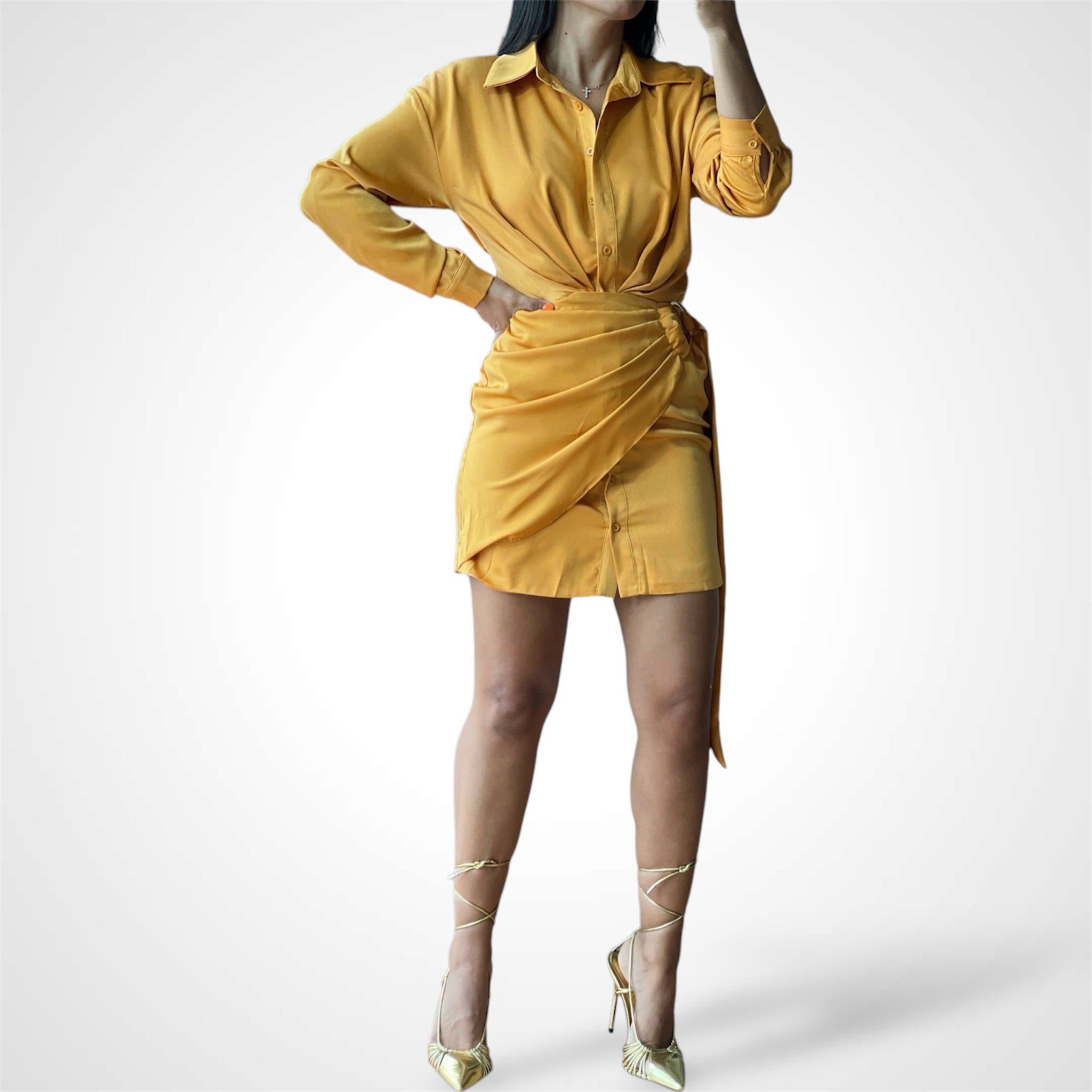 Honey O’ring Collar Dress•-2
