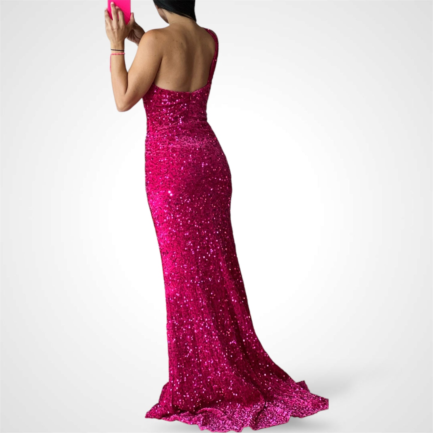 Hot Pink Sequin Dress