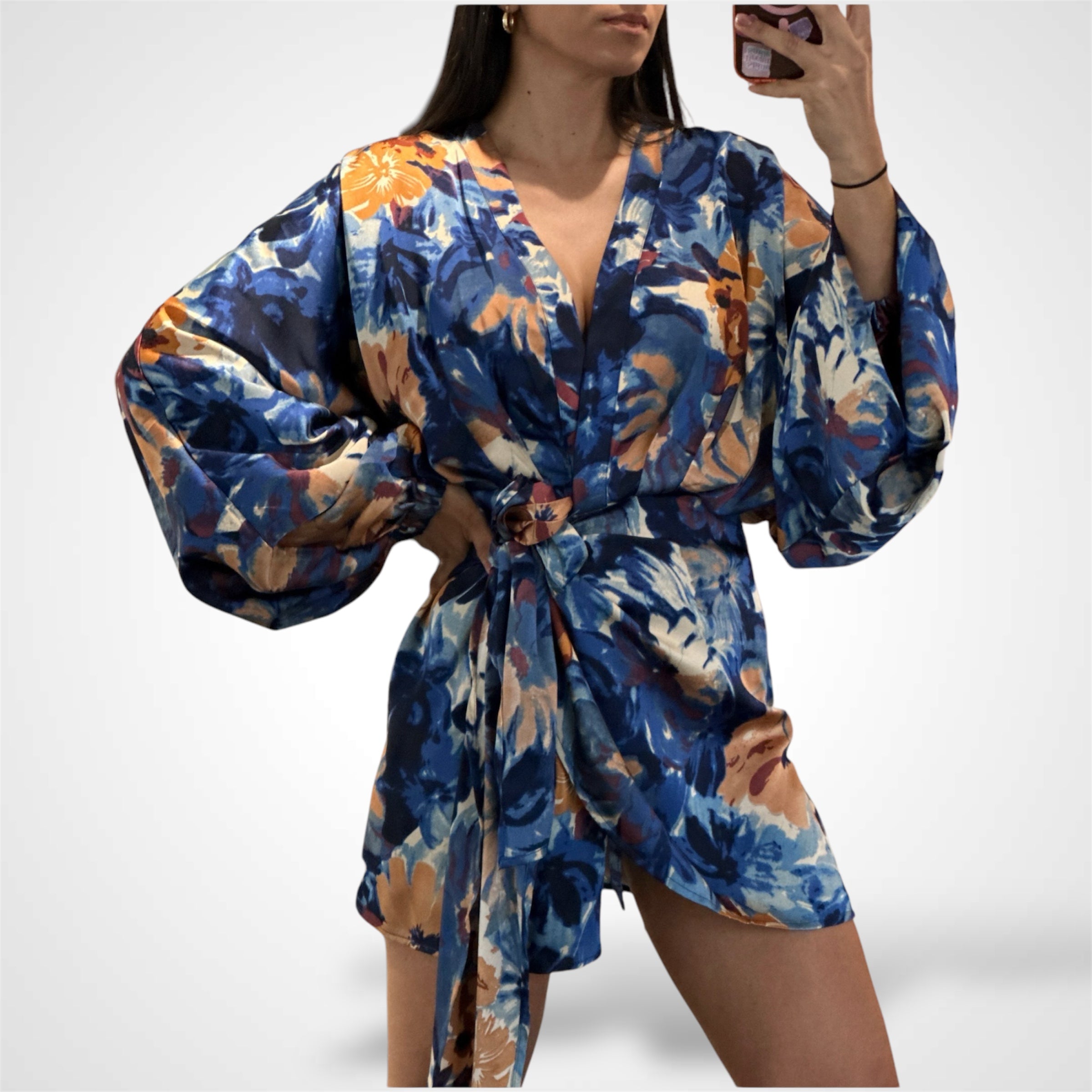 ZAYA FLORAL WRAP DRESS•-2