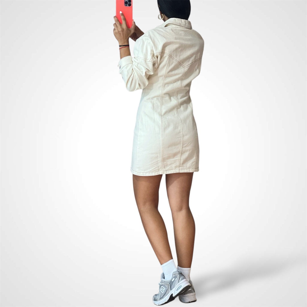 Ecru Dress Stich Design