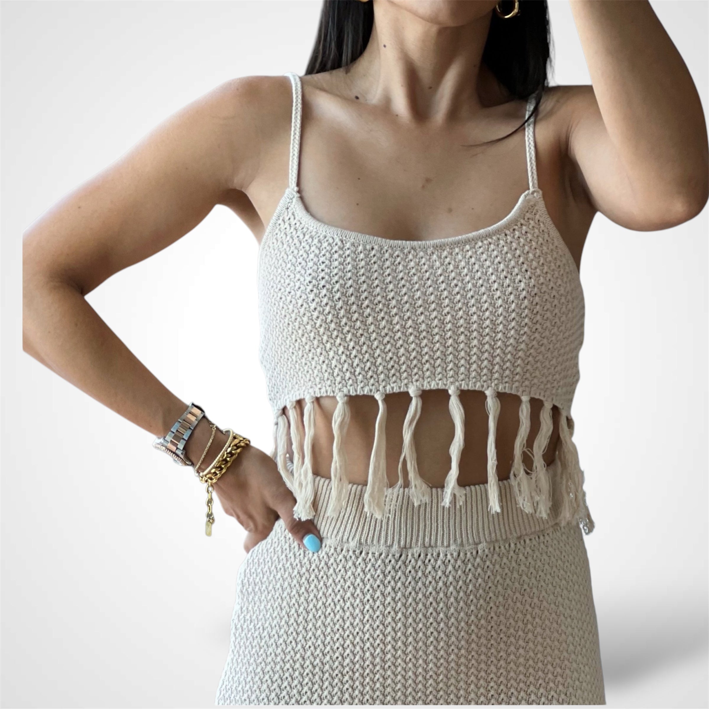 Tassle Sweater Set•-2