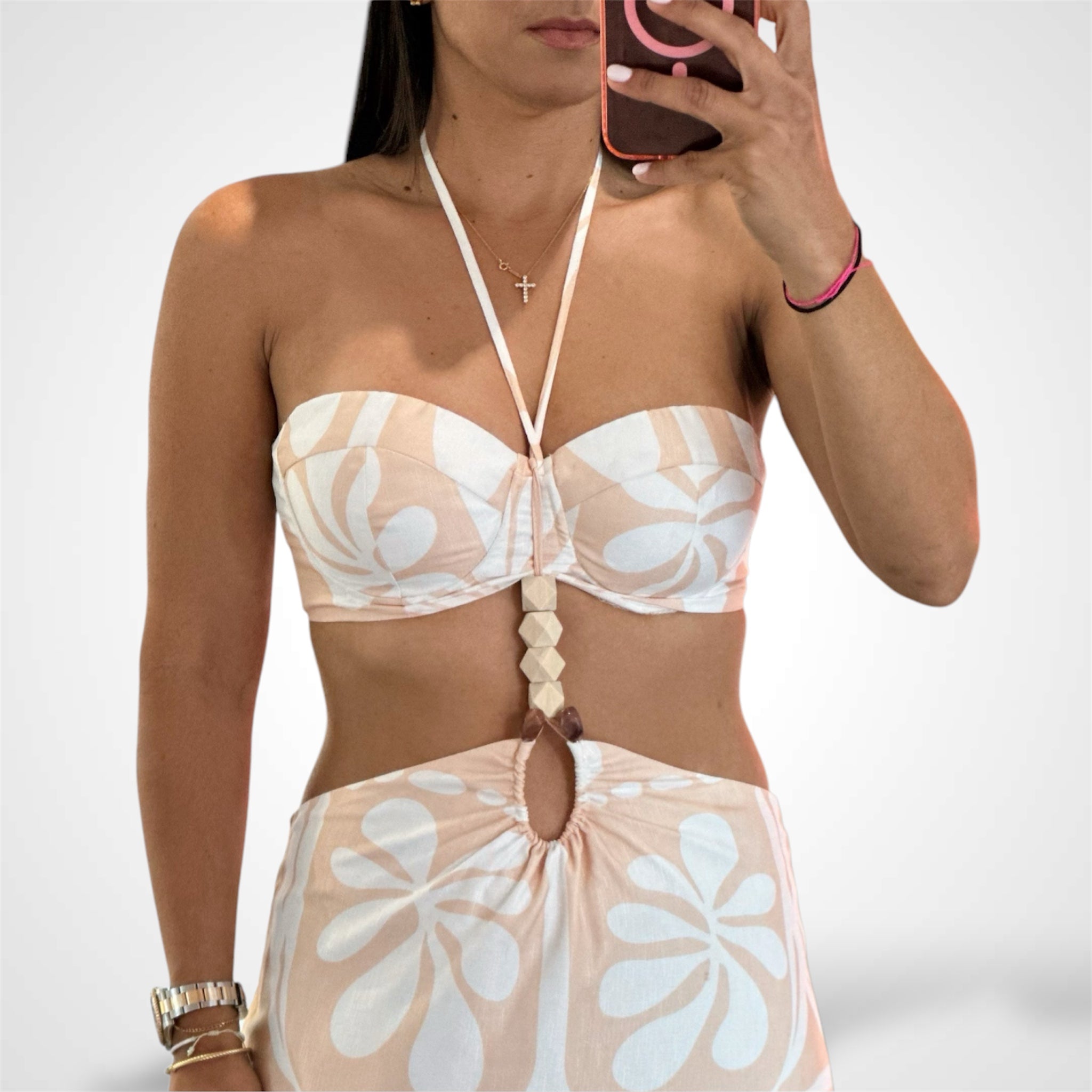 Abstract Cream Set