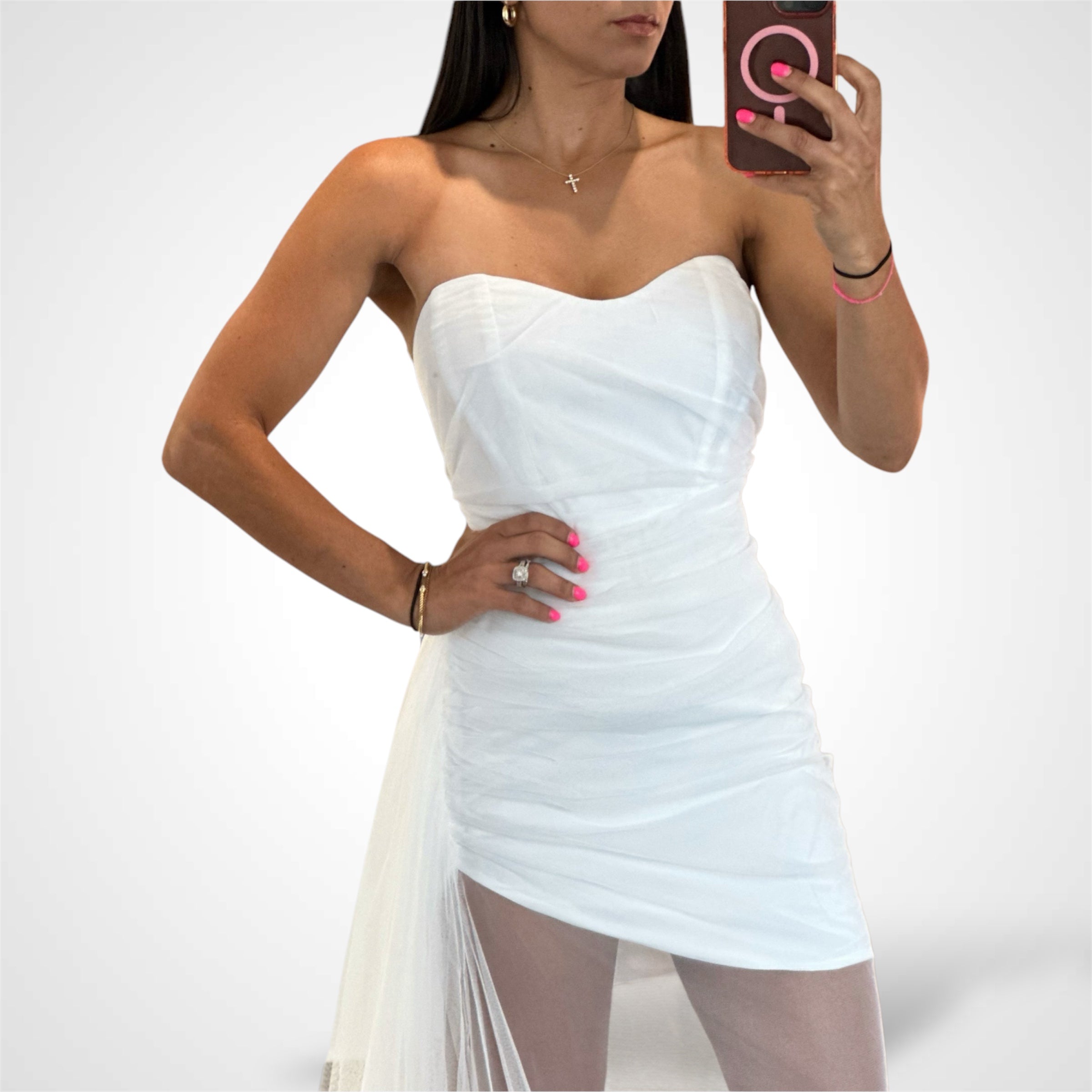 MESH MAXI DRESS•-2