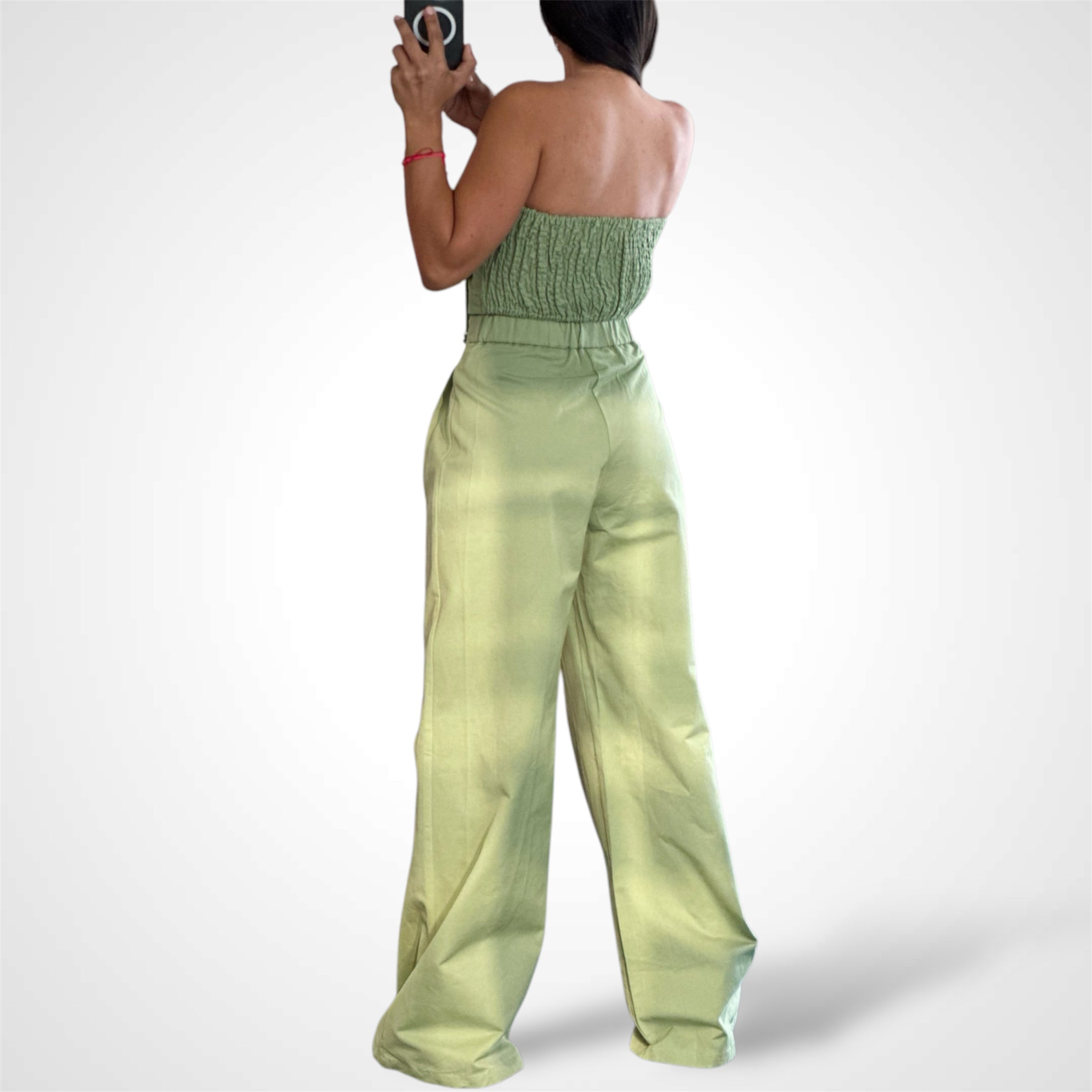 FRONT BUTTONS TOP & LONG PANTS SET