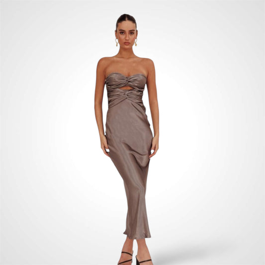 CHARCOAL MAXI DRESS