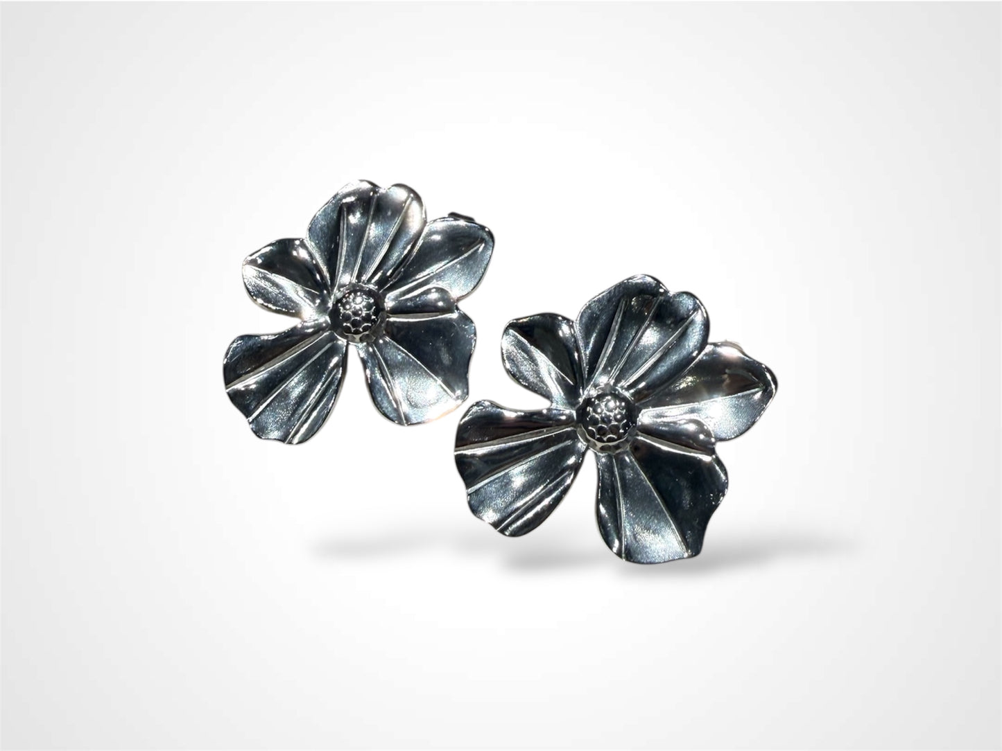 Floriano Steel Earrings