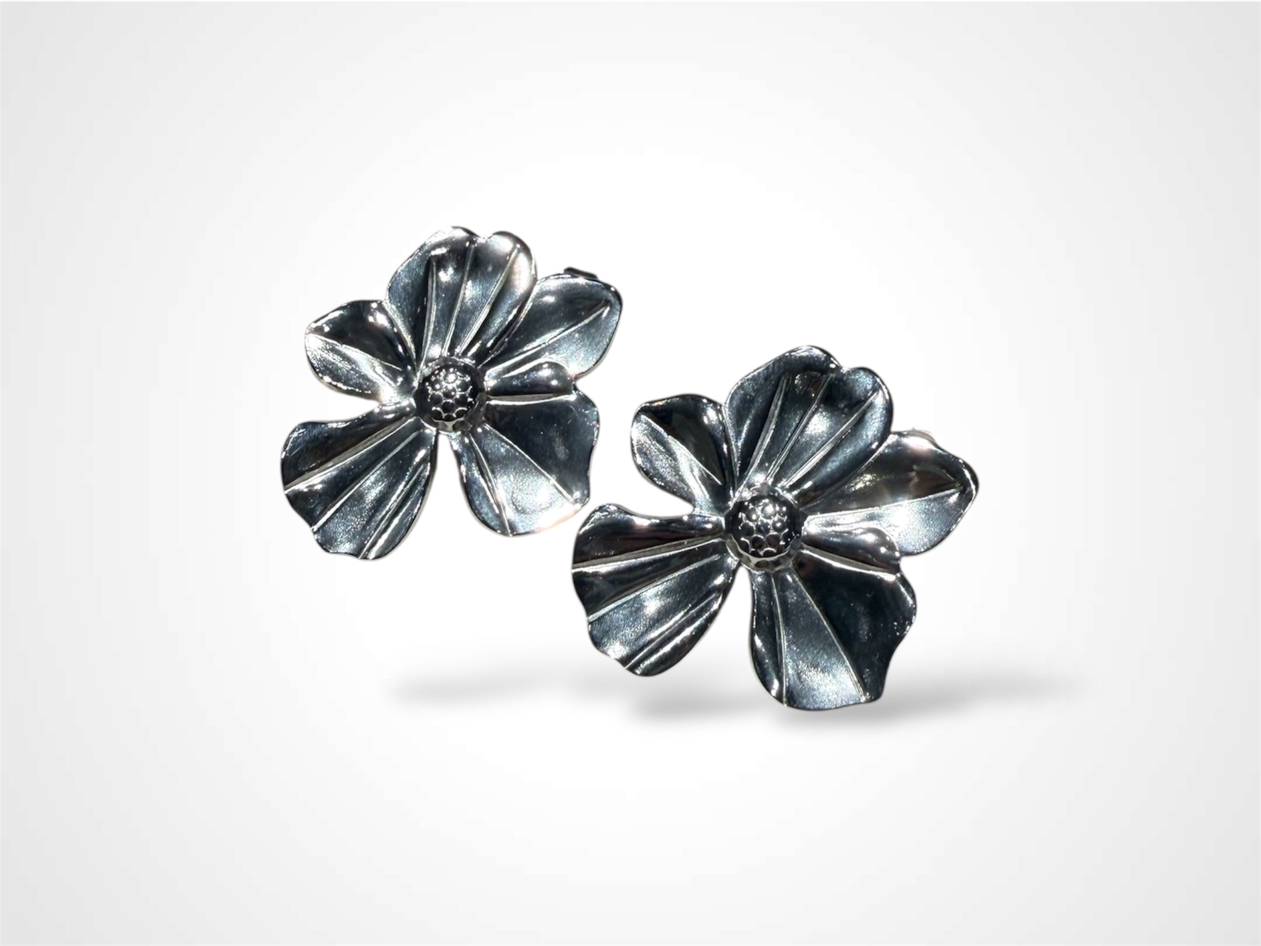 Floriano Steel Earrings•-1