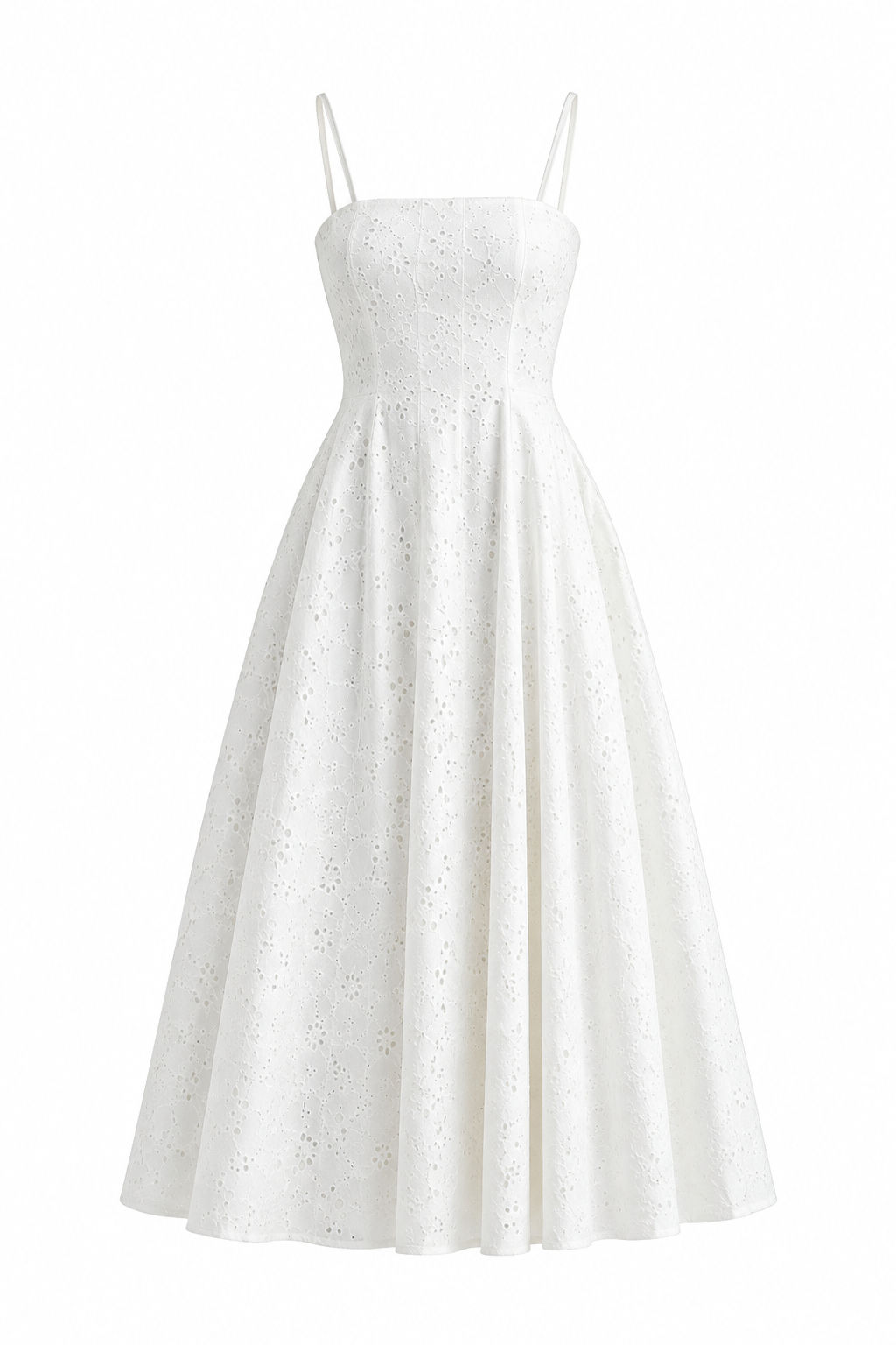 Camille Eyelet MIDI Dress-4