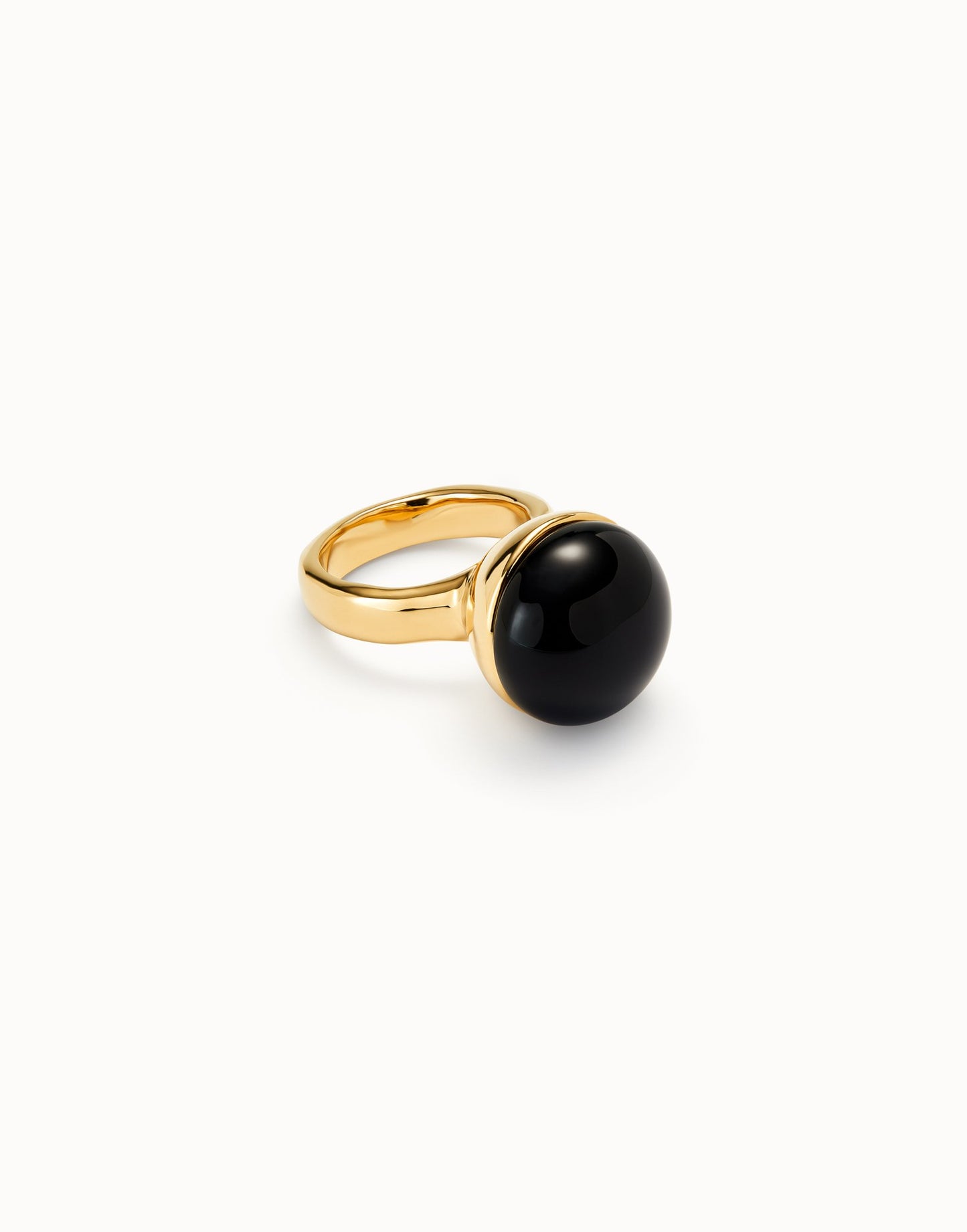 Uno de 50 - Anillo bañado en oro 18k con cristal de murano