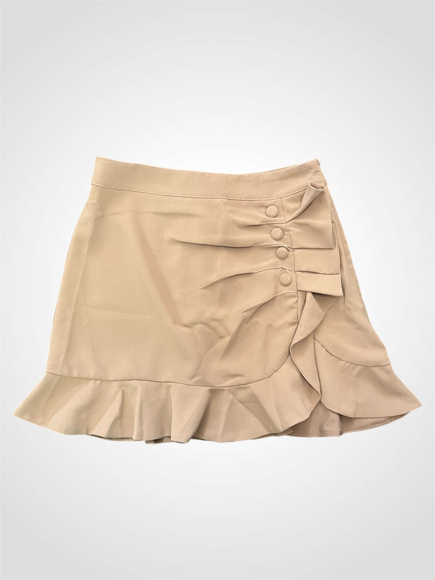 CREAM SHORT SKIRT